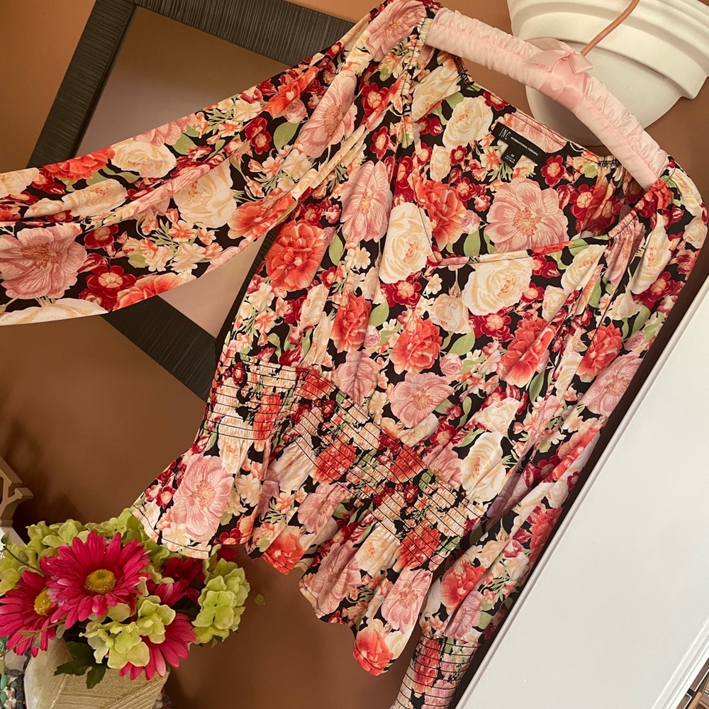 Satin peplum blouse
